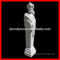 Stone gate roman column design marble male square pillar for decor
